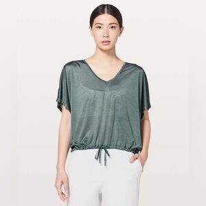 Lululemon Through The Movement Tee, Sea Steel - 8